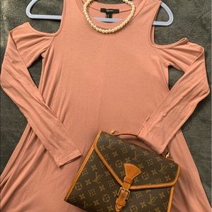 Off shoulder T-shirt dress